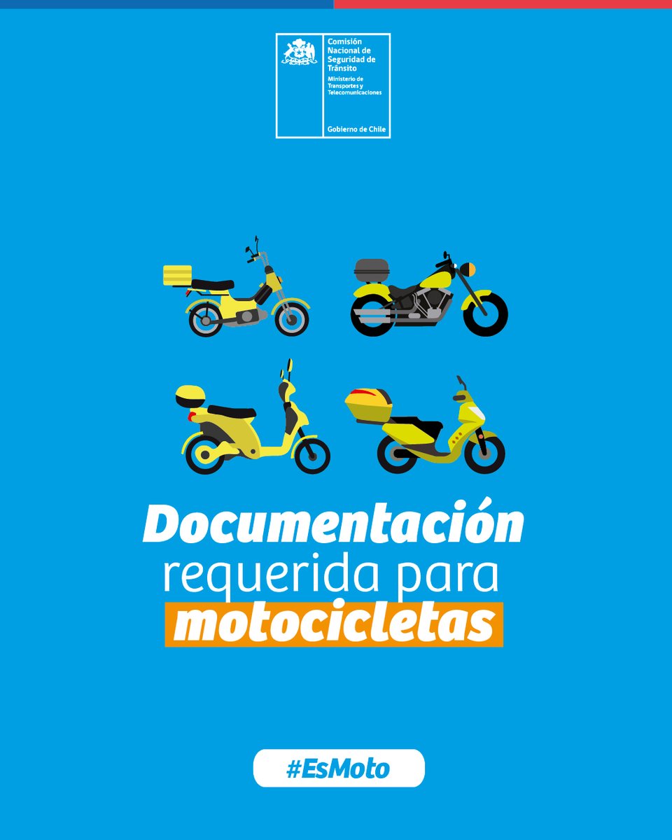 conaset's tweet photo. ¿Estás pensado en adquirir una motocicleta? Te invitamos a revisar esta sección, donde podrás encontrar información importante a considerar si la motocicleta es tu medio de transporte para transitar seguro/a por las calles de tu ciudad. #EsMoto

💻📱➡ https://t.co/TWNhFsT5nw https://t.co/X3EckzCmpV