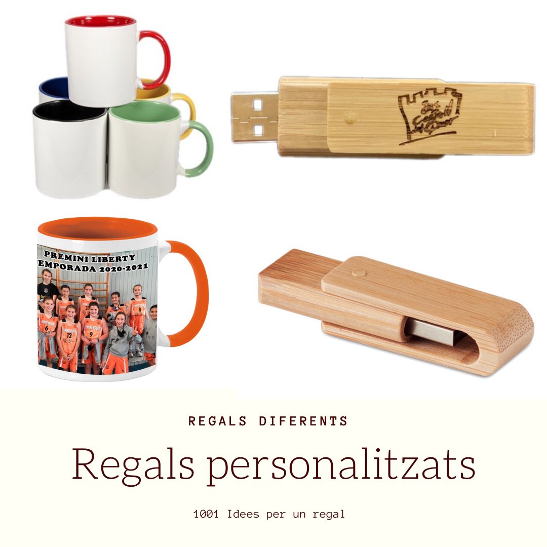A Souvenirs.cat t'oferim un ampli ventall d'idees per regalar: usb’s, bosses, tasses, imants, clauers, …
De tot i més! #regals #regalspersonalitzats #detalls #regalsoriginals #marcatgelaser #ideesoriginals #cosetesboniques #vic #osona #catalunya