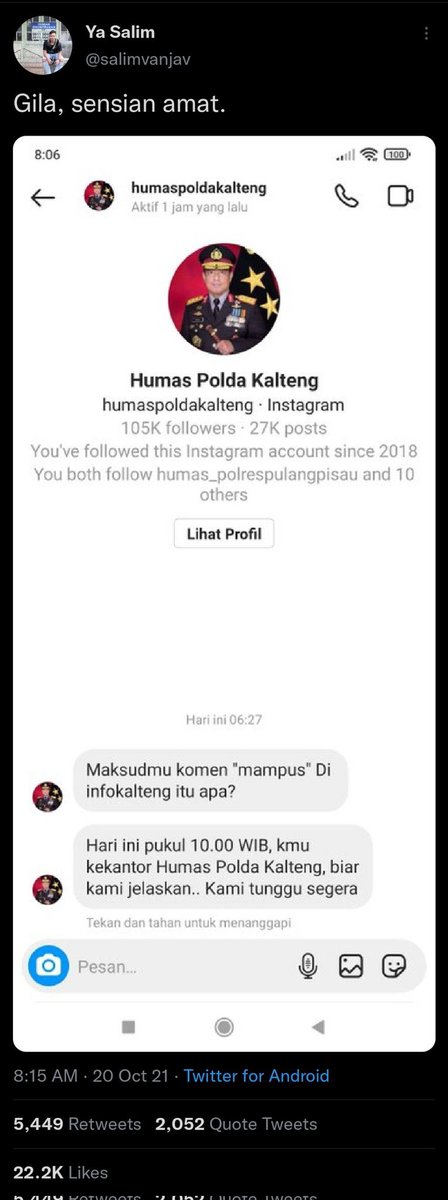AREAJULID's tweet photo. Dis! Gak netizen aja yang kalo beda sosmed beda cara pandangnya. Admin instansi pun begitu. Semoga lebih baik bpk https://t.co/dUmqOouuKU