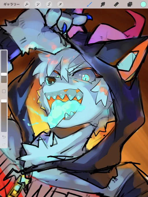 好きなカラー🐺❤️🟦🟧 