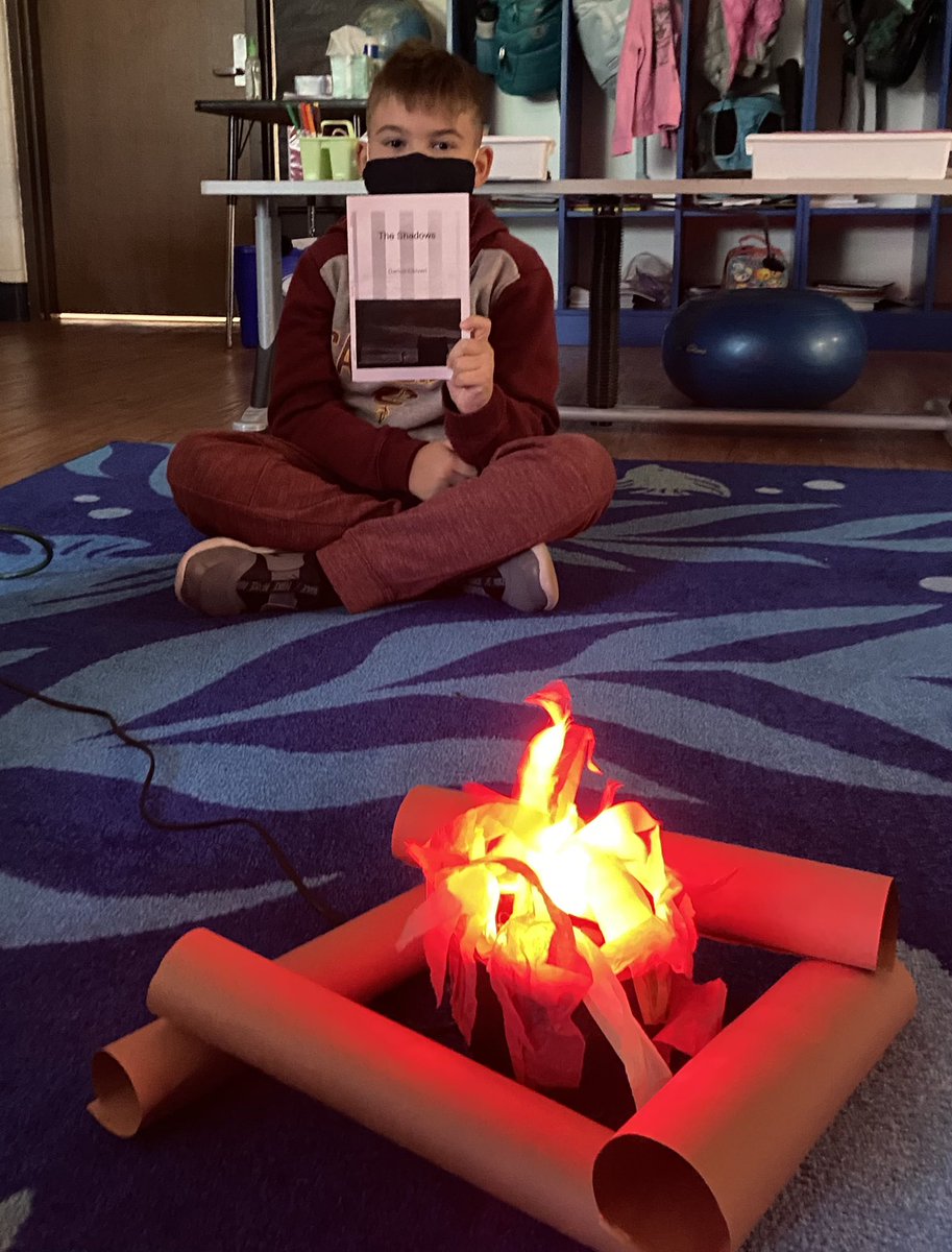 TeachJen2's tweet photo. 3rd grade EXCEL authored spooky stories and shared them round a “campfire”. #EXCEL #BrunswickPRIDE #writereader @BCSDHuntington @Ms_EFoster https://t.co/vKkMjCnRAh