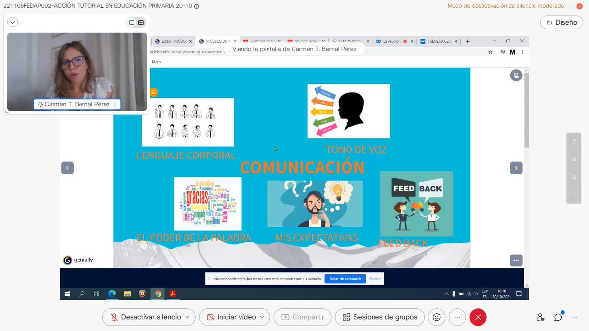 CepVillamartin's tweet photo. #FormacionSdeC Comenzamos actividad: #AcciónTutorial en #Primaria con Carmen Bernal, orientadora del EOE de Rota. Muy necesario trabajar estilos de liderazgo y estrategias para gestionar tutoría con familias, alumnado y equipos docentes. @EducaAnd @FormacProfAnd @EducaAndInnova https://t.co/IYwhPOmhHI