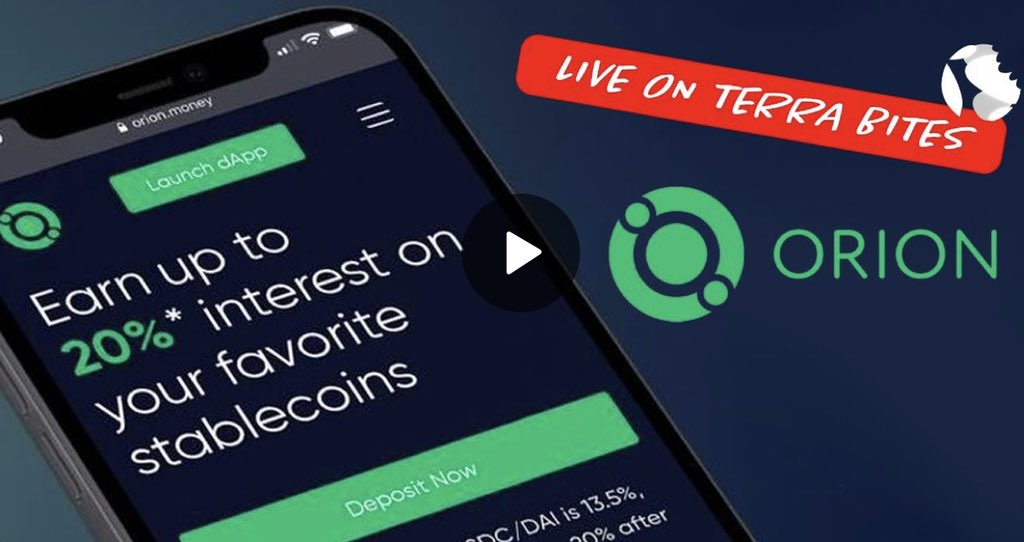 LIVE on Thursday, 12 noon EDT: 
$ORION <a href="/orion_money/">Orion</a>! 

♻️ Anchor yields on ALL the stablecoins
🤑 Getting the best interest rates
🧪 What’s cooking for 2022
✅ Your questions answered
🍀 Live giveaway to a lucky viewer!

👉 youtu.be/QlTzWqFea48 👈

$LUNA $ANC $UST