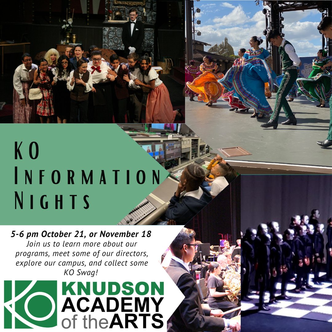 KnudsonMS's tweet photo. Hey Future Cougars! KO will be hosting our first informational night TOMORROW October 21st from 5-6pm. Join us to learn more about our programs, meet some of our directors, and explore our campus on a self-guided tour! 

#FurtureCougars #ChoseYourOwnAdventure #CCSDMagnet #KOPride https://t.co/Z6APDxAQkw