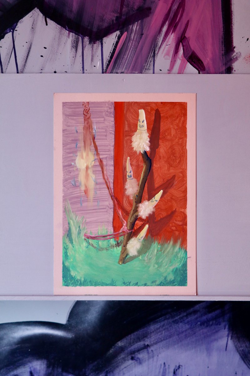 CausticCoastal's tweet photo. Some lil paintings on paper by @parham_art - quick, fluffy and delicious...😋🍣 https://t.co/NB4Vufrh8s