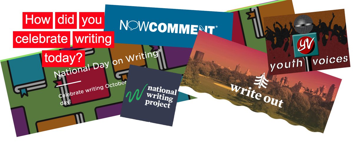 How did you celebrate writing today? Sustaining Celebrations and Events with NowComment nowcomment.com and Youth Voices youthvoices.live  #nwp #writeout Join us on TTT tonight in an EdCamp-style meet-up in Kumospace:
kumospace.com/youthvoices?ro… 9E/8C/7M/6P