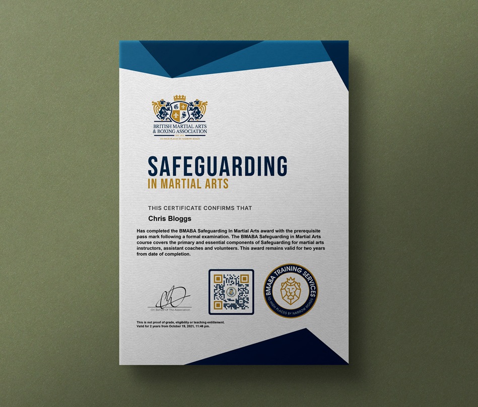OfficialBMABA's tweet photo. Amazing to announce the introduction of our all-new #martialarts #safeguarding qualification today.
Available now to all of our #ukmartialarts #instructors via #MyBMABA! https://t.co/t85JukA8sS