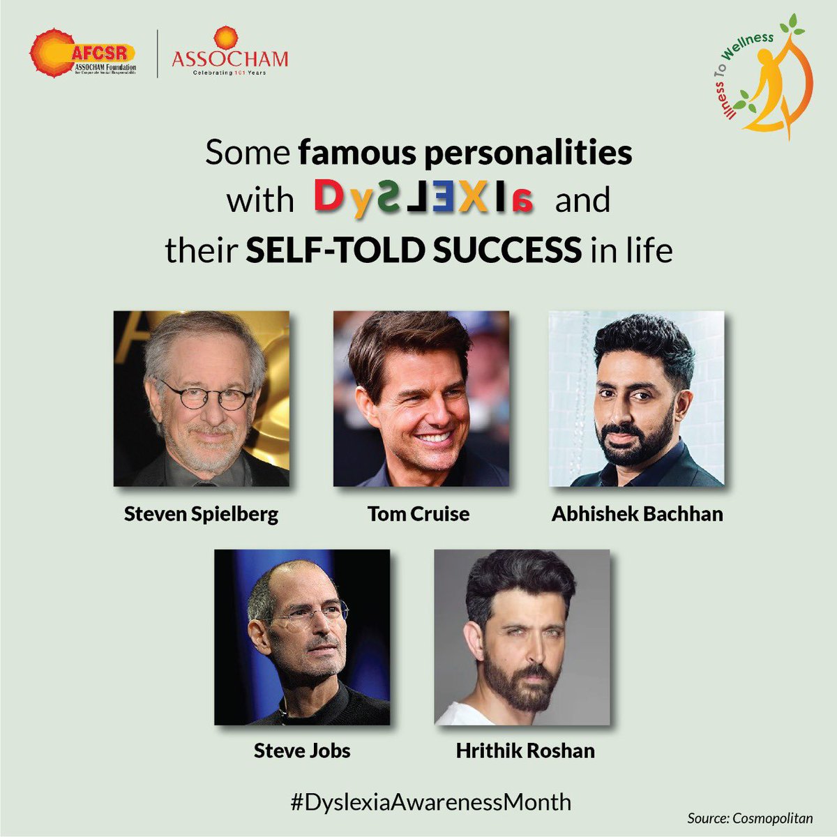 Personalities that struggled with dyslexia & how they overcame is itself a story. 
#dyslexiaawareness #dyslexia #dyslexicandproud #dyslexic #dyslexicproblems