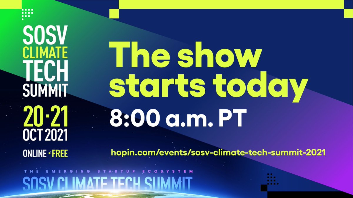 Food and climate are tightly interlinked. That's why we're excited to exhibit at the #SOSVclimate Tech Summit on Oct 20-21 and dig deep into climate solutions with 85+ climate startups. RSPV to learn more about exciting new climate innovations! bit.ly/3pm1PuG 

<a href="/SOSV/">SOSV - Deep Tech for Human and Planetary Health</a>