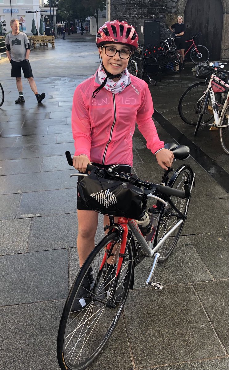 johnhendersontv's tweet photo. Cycling from South Devon to Glasgow for the climate conference: a mere 570 miles but this 16 year old is up for the challenge. See my report at 18.30 on ⁦@BBCSpotlight⁩ #ride2COP26 https://t.co/V7QniiFu2c