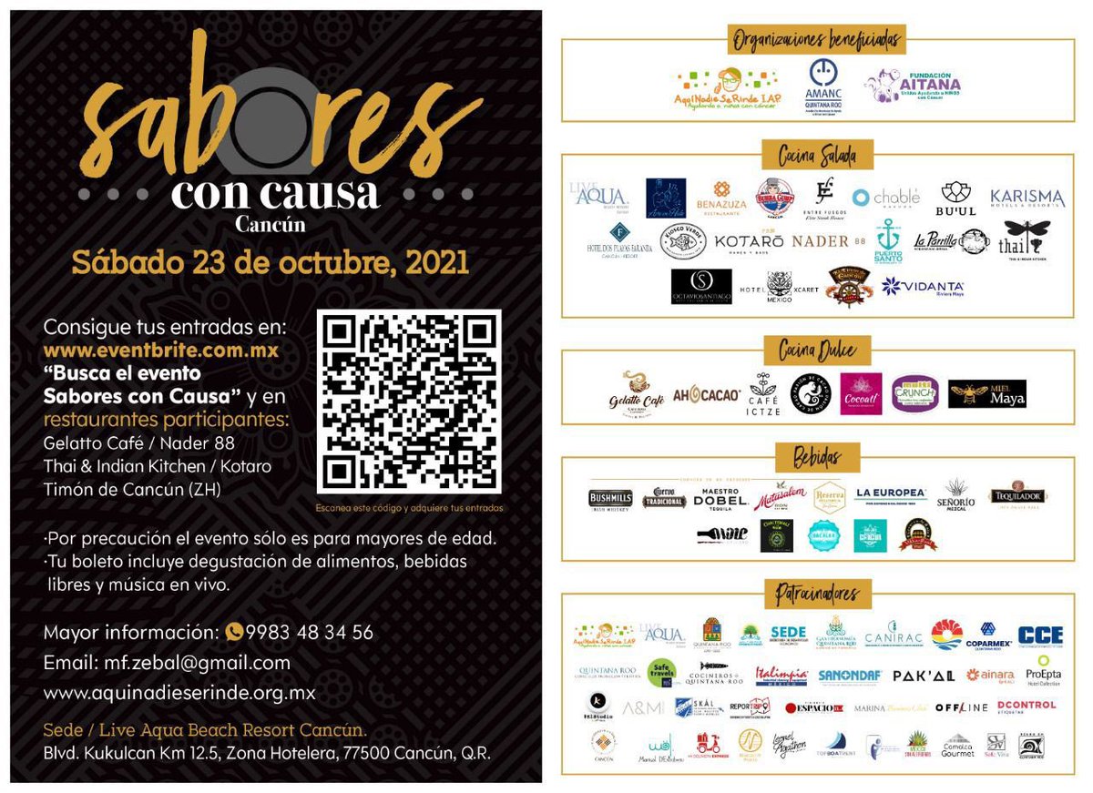 Súmate ala lucha contra el #CáncerInfantil y forma parte la novena edición de #SaboresConCausa #Cancún

<a href="/chefbeza2/">@chefbeza_</a> 
.
.
#ProQuintanaRoo #NoBajemosLaGuardia #CaniracNacional #Canirac #CaniracQRoo #CaniracCancun #cancun #gastronomia #foodlover #cocinamexicana #cocinerosdeqroo