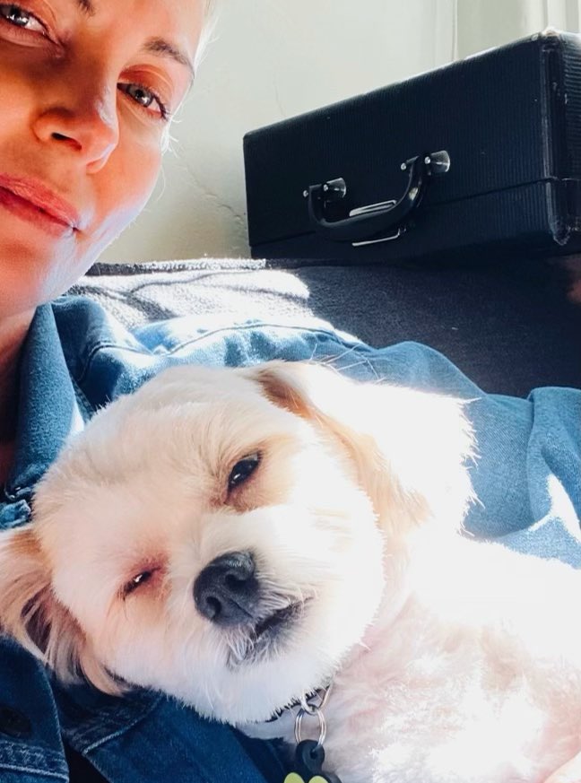 CharlizeAfrica's tweet photo. Fun fact about me: As a kid growing up on a farm in rural South Africa, my only friends were animals. No joke, my best friend was my goat, Bok. Once I moved to the US, I couldn't move my pet goat into a NYC apartment...but dogs were everywhere &amp; I haven't been without one since https://t.co/q3zaROz0GD