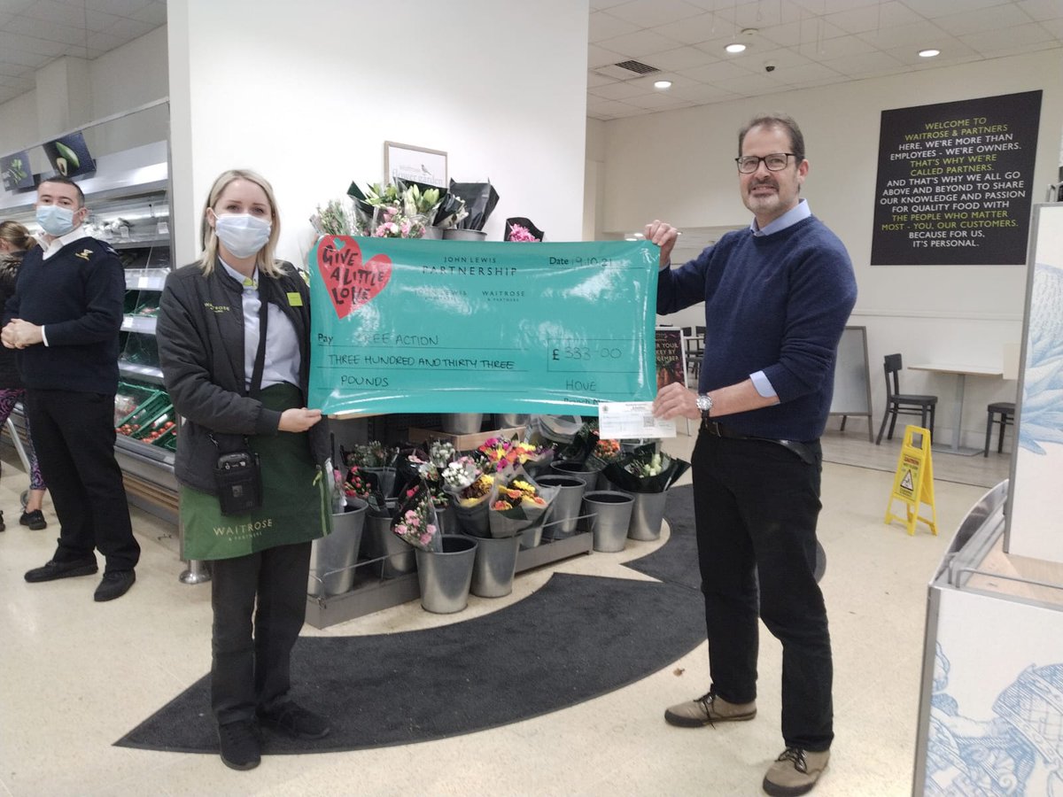treeactionuk's tweet image. Thank you to @waitrose Brighton and Hove for supporting TreeAction through their “Give a Little Love&quot; scheme. We are reaching out to some schools in the area who will benefit from their support.

#treeaction #climataction #nature #schools