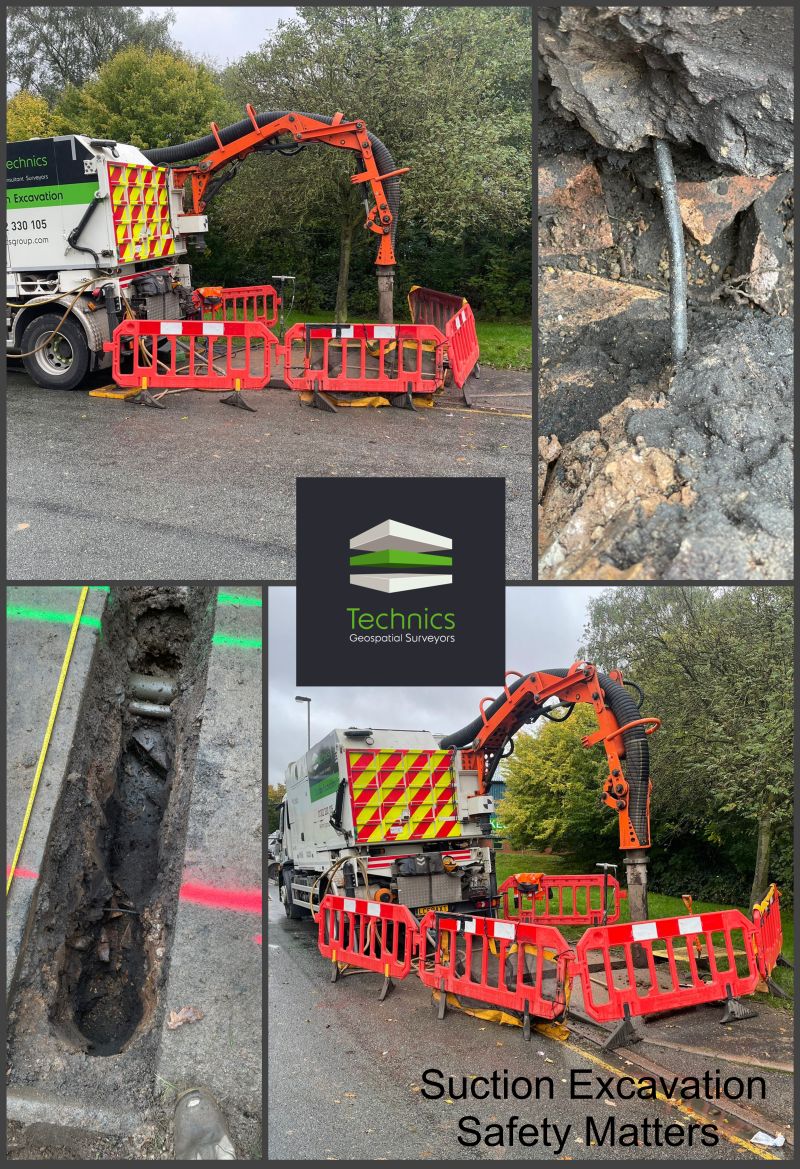Our Suction Excavation team out in Stoke on Trent carrying out multiple trial holes to verify buried utilities allowing them to assess any possible diversionary costs. #utility #safetymatters #safetyalways #utilitylocating #suctionexcavation #zerostrikes