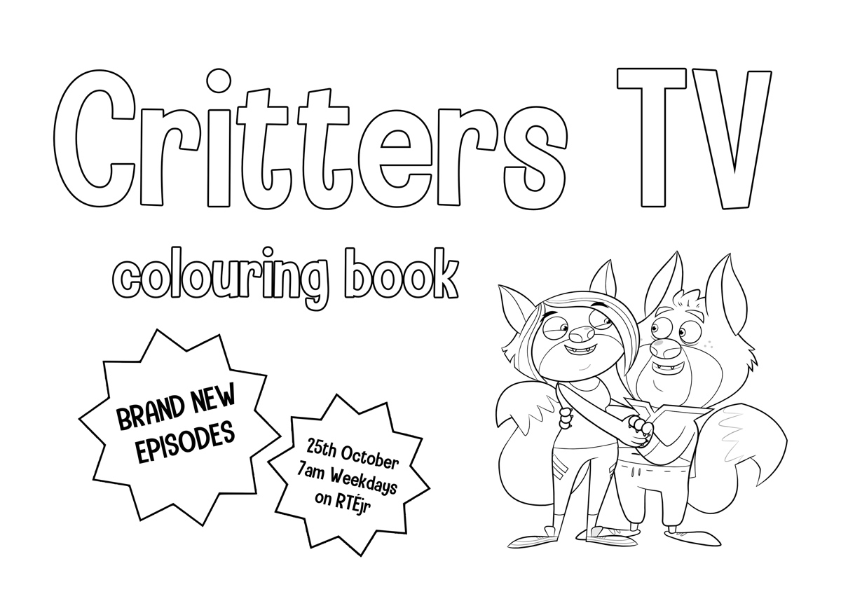 Brand new episodes of #CrittersTV coming to <a href="/RTEjr/">RTÉjr</a> next week, starting at 7am on Mon 25th Oct. And to celebrate, we're sharing a FREE CRITTERS TV COLOURING BOOK to get you reacquainted with your favourite Critters, and some surprising new guests... 🎨🐾 turnipandduck.com/pdf/CrittersTV…