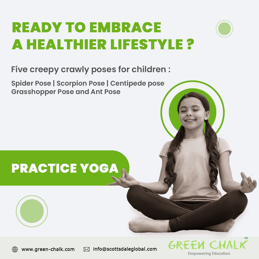 green_chalk's tweet photo. Practice YOGA. 5 yoga poses for children: Spider, Scorpion, Centipede, Grasshopper and Ant Pose.

 https://t.co/UXdhTEIvX5 | https://t.co/3sWhrFHeZg | https://t.co/2AnMT0o3Cz
info@scottsdaleglobal.com
#greenchalk #scottsdaleglobal #students #education #studentsuccess #schoolcrm https://t.co/el4uwF5J4T