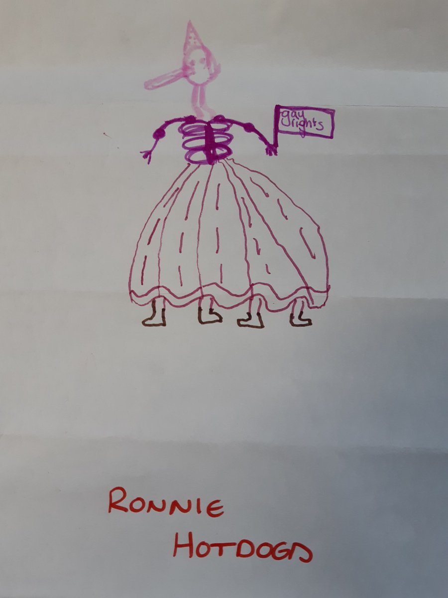 STAMPYouthSheff's tweet photo. In our STAMP session on Monday we played the folding monster game- here are some of our creations! Neptune, Jessie, Bört and Ronnie Hotdogs!! https://t.co/S5mXbvLJTO
