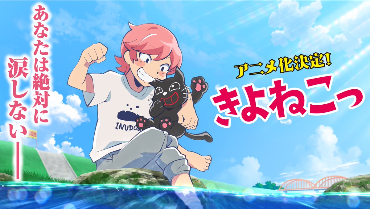 【重大発表】 ㅤ 2022年、キヨ猫がついにアニメ化！！！！！ アニメ『 きよねこっ 』 YouTube キヨ。チャンネルにて配信決定！！！ ㅤ すげええええええええええ！！！！！！俺が生み出したキヨ猫が動くうううううううううう喋るううううううううううアニメになるうううううううううう！！！！！！