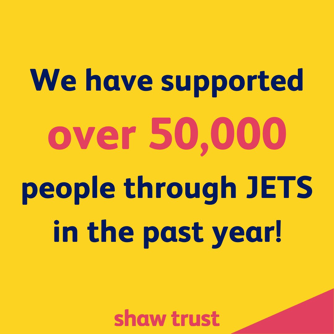 ShawTrust's tweet photo. As we celebrate a whole year of delivering #JETS this week, we are proud to have supported a staggering number of people during what has been a very tough and unpredictable time.
#JETSBackIntoWork #EmploymentSupport https://t.co/qSOUSIC1DD