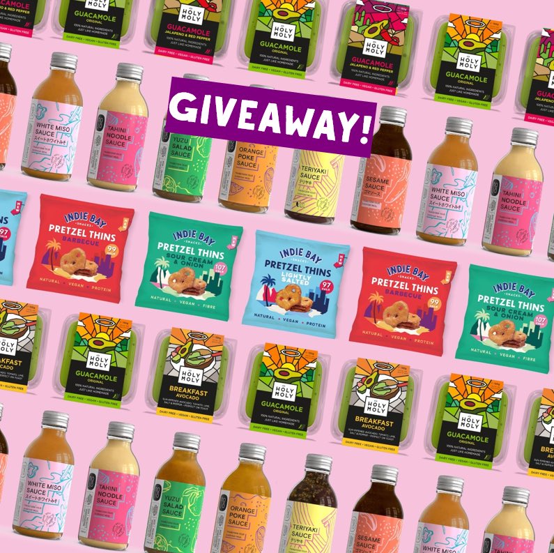 *GIVEAWAY*
We've teamed up with saucy <a href="/nojolondon/">nojō</a> , and guac royalty @holymolydips for a bumper prize filled with *all* the plant-based nibbles.
Head to our Instagram (@indiebaysnacks) to enter 💥

#giveaway