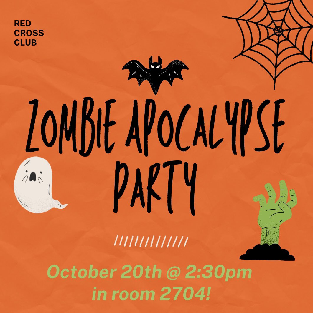 Come join us today for our Zombie Apocalypse Party! We will be having a fun activity, snacks, and more! <a href="/RolesvilleRams/">Rolesville HS</a>