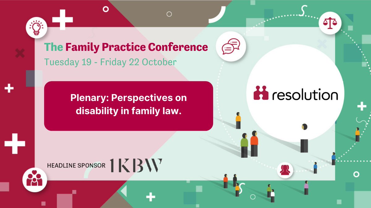 ResFamilyLaw's tweet photo. Next up for #ResFPConf21: today's plenary session exploring the issue of how the question of disability is dealt with in family law and practice, the challenges, and how the sector can improve in how it addresses this important issue https://t.co/5wFiBilrPY