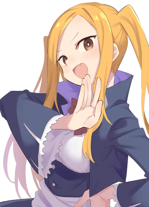 お嬢様っぽく笑うアロエラ(お題箱) 