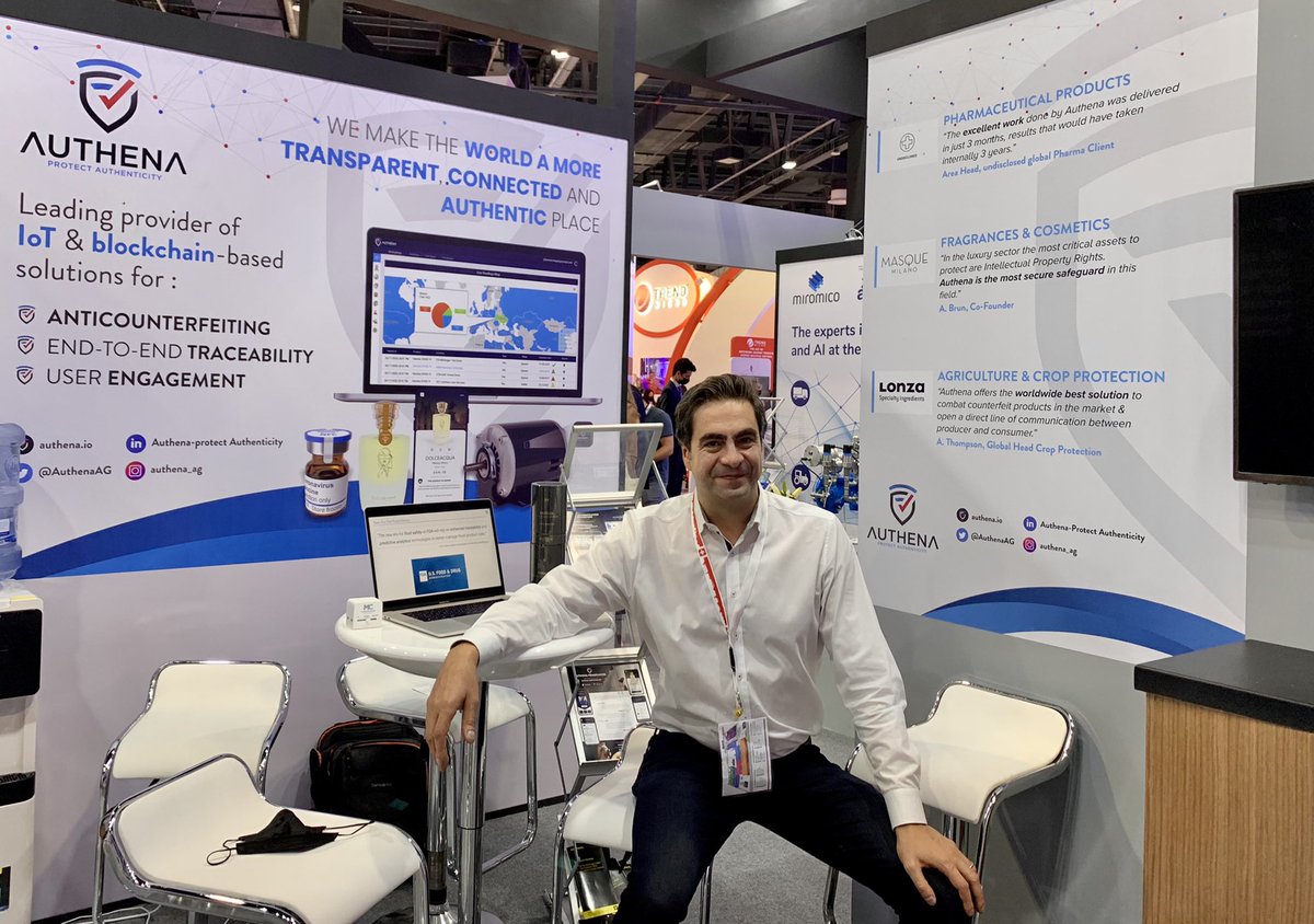 AuthenaAG's tweet photo. It’s a wrap! @GITEXTechWeek #protectauthenticity #digitaltrust #DigitalTransformation #innovation #blockchain #traceability #ioT https://t.co/JVZG3YS2wR
