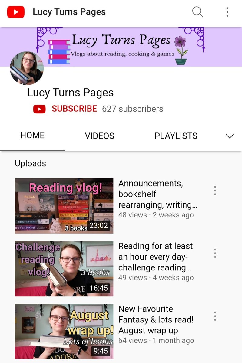 lucyturnspages's tweet photo. Please check out my channel and subscribe if you'd like to! My original goal was to reach 1k subs by the end of the year and I'd love to reach it. More vlogs coming when I can! 
https://t.co/eeqWpDucJa https://t.co/bCtLzFGF7t