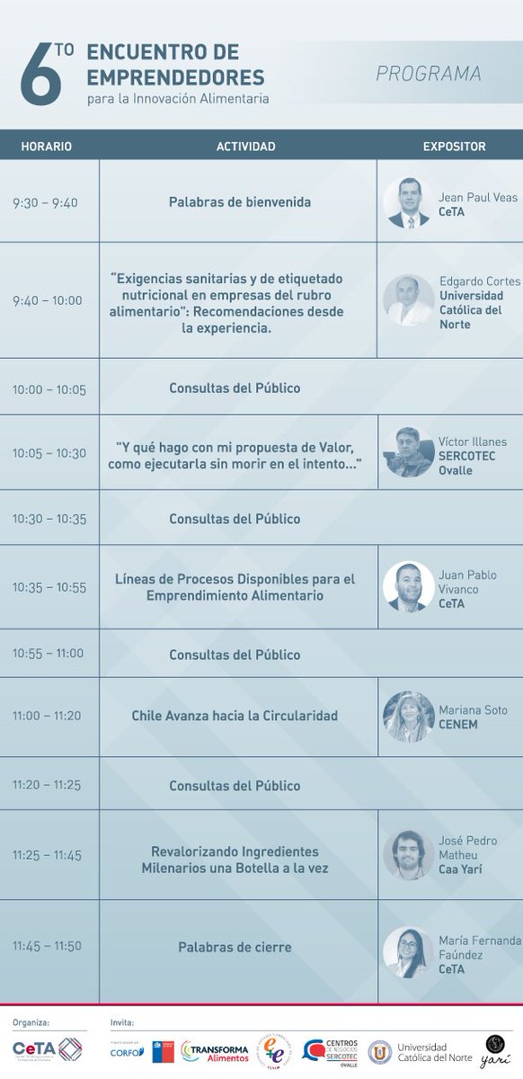maneriera's tweet photo. 📢 Mañana es el gran día: 6° Encuentro de Emprendedores para la Innovación Alimentaria 💡 - https://t.co/Klz9EvyOHR https://t.co/opVk8vaDhS