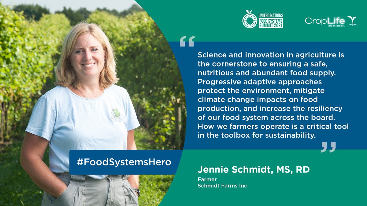 CropLifeIntl's tweet photo. Who is our #FoodSystemsHero? Our #foodheroes are people working to advance agricultural #innovation that help deliver more sustainable food systems for the world. #UNFSS2021 #FoodSystems #ClimateChange #Agriculture @FoodSystems @FarmGirlJen https://t.co/DGE21ZDkfn https://t.co/aCeuvvKlOV