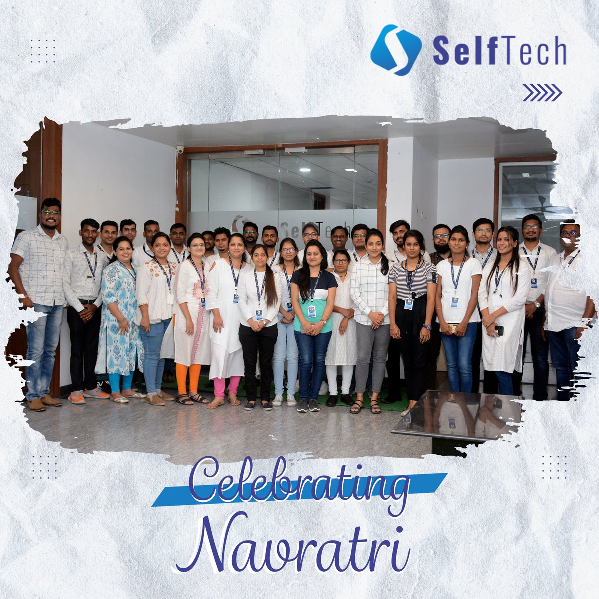 selftech_in's tweet photo. We all enjoyed the Navratri fest with full zeal.
Followed the color theme and even learned &amp; explored the importance of these special 9 colors which gave us the memories to remember for a lifetime!!

#sefltech #celebrations #team #navratri #dussehra https://t.co/qkTB9ydYkO