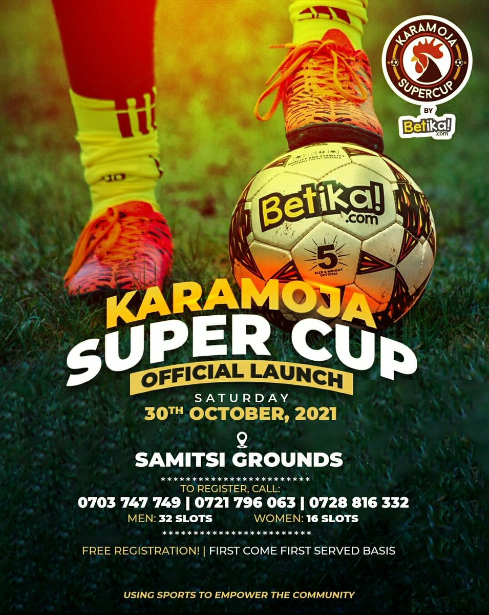 bramwelkaramoja's tweet photo. Karamoja Supercup official Launch. Next Sato, 30th October at Samitsi Grounds. Sasa vile Uhuru amefungua nchi itabidi tupige sherehe mpaka chee. Wacha tuweke mikakati tupige sherehe ya ki sawa sawa. It's been a minute

#KaramojaSupercup #Samitsi #TwendeSamitsi #aBoyFromKakamega https://t.co/DC3u2ZMbx6