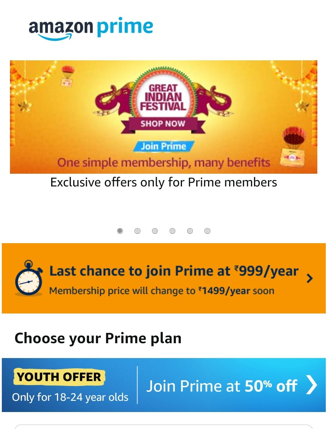 Abhishek Yadav Breaking Amazon Prime Annual Membership Will Cost 1499 Soon But You Can Get Amazon Prime Annual Membership For 999 Today They Will Change Price In