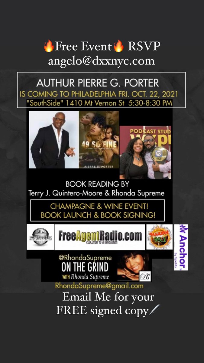 🤑FREE🤑EMAIL RHONDA of On The Grind w/ <a href="/RhondaSupreme/">Rhonda Supreme</a> FOR YOUR FREE AUTOGRAPHED COPY OF “49 SO FINE” TODAY Email: RhondaSupreme@gmail.com Type “FREE BOOK” in the Subject Line. THANKS! <a href="/mizmacmarketing/">MizMacMarketing LLc</a>