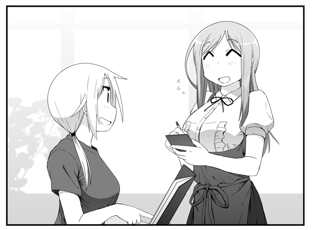 唯ちゃんとあいちゃん。久しぶりにエロじゃないゆゆ式絵を描いた気がする。 