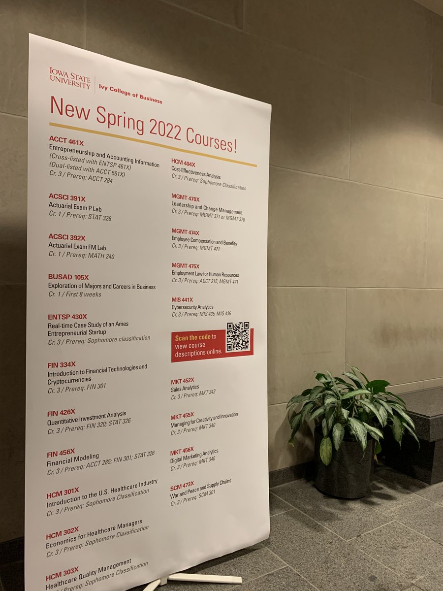 IvyIowaState's tweet photo. ✨ New semester = new courses! ✨
https://t.co/B3zgUd9vvK https://t.co/U6RL7Cg1qI