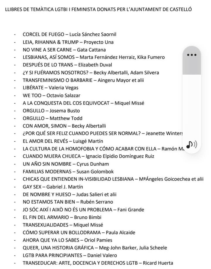 EDi (@grupediuv) on Twitter photo El grup EDi ha demanat a la Biblioteca d’Educació l’adquisició d’exemplars dels llibres censurats a Castelló, i la seua posada a la disposició d’estudiants, professorat i PAS #LGTBI #NoalaCensura #Diversitat <a href="/RRosaweb/">RosaRosaweb</a> @oltramiquel <a href="/jjorgefuentes/">Jorge Fuentes</a> @CarlesNavarroC El grup EDi ha demanat a la Biblioteca d’Educació l’adquisició d’exemplars dels llibres censurats a Castelló, i la seua posada a la disposició d’estudiants, professorat i PAS #LGTBI #NoalaCensura #Diversitat <a href="/RRosaweb/">RosaRosaweb</a> @oltramiquel <a href="/jjorgefuentes/">Jorge Fuentes</a> @CarlesNavarroC