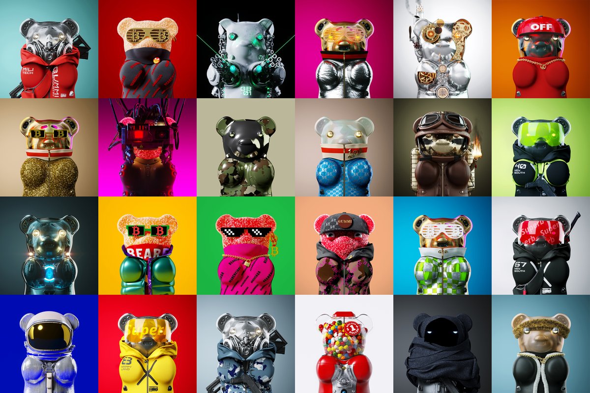 bwrnft's tweet image. Gummi Gang....COMING SOON
opensea.io/collection/gum…

 #nft #nftart #nftcollector #nftcommunity #3d #digitalart #cryptoart #thainft #nftthailand #nftartist #openseanft #nftbuyers #openseaart #gummybear #gummybearniverse #bwrNFT 
@nft_asia