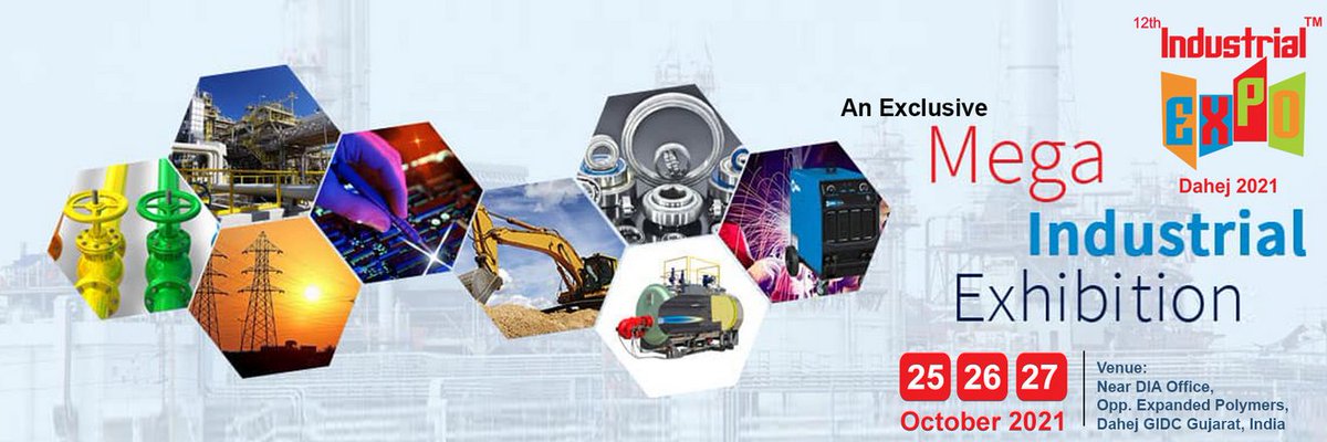 ClumpCoder's tweet photo. ClumpCoder team is going to visit the Dahej Industrial Expo - 2021 and going to explore the trends and technology in the industry. There will be a good opportunity to visit this Dahej Industrial Expo - 2021. https://t.co/MMNvGpBkle