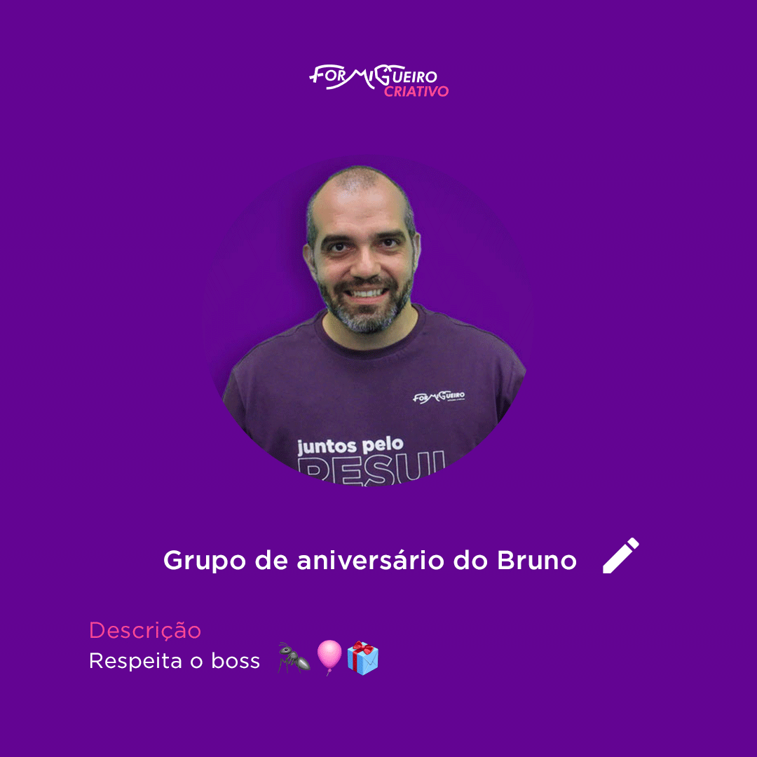 Formigueiromkt's tweet photo. Hoje é dia de celebrar o aniversário do nosso querido diretor, 

Nossa colônia deseja a você um feliz aniversário, com muita felicidade, saúde e sucesso.  👏💜🐜🎂

#publicidade #propaganda #soluçõescriativas #agenciadepublicidade #marketing #marketingdigital #somosformigueiro https://t.co/X8l06MAiaz