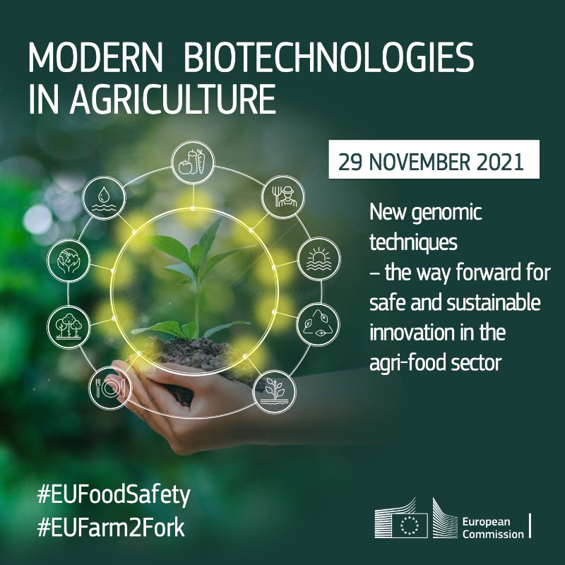 Food_EU's tweet photo. New Genomic Techniques can help to make our food systems more sustainable

Join our debate on the development of a regulatory framework on the safe use of plants obtained by certain NGTs

Register now!

🗓29 November 2021
📌Details and registration ⬇

#EUFoodSafety
#EUFarm2Fork