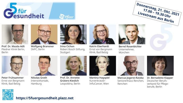 JulianePetzold's tweet photo. Bei "5 für Gesundheit" wird über neue politische Reformansätze und innovative Projekte, um unser #Gesundheitssystem zukunftsfähiger, individueller und vor allem patientenorientierter zu gestalten, diskutiert. Seien Sie dabei! #PFEColleague https://t.co/1VQdx6vc7l https://t.co/waifGuNdHO