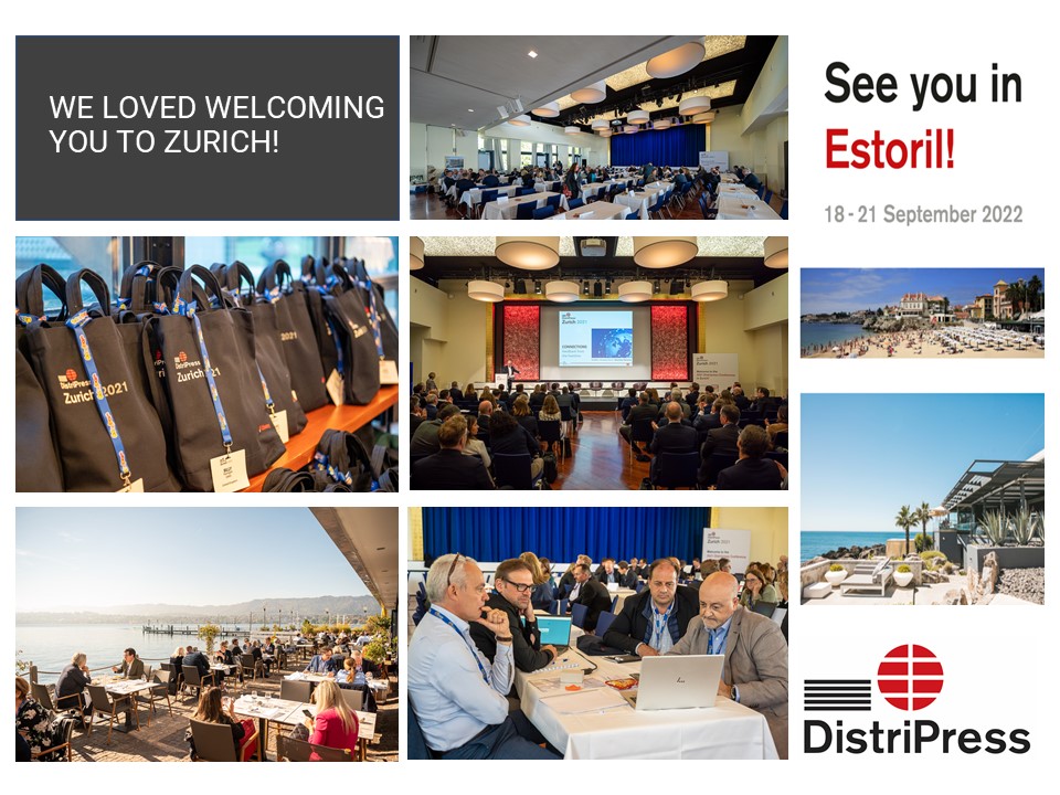Wonderful to see so many Distripress members in Zurich, but we missed those of you that couldn't travel. We look forward to seeing you all in Estoril in 2022!