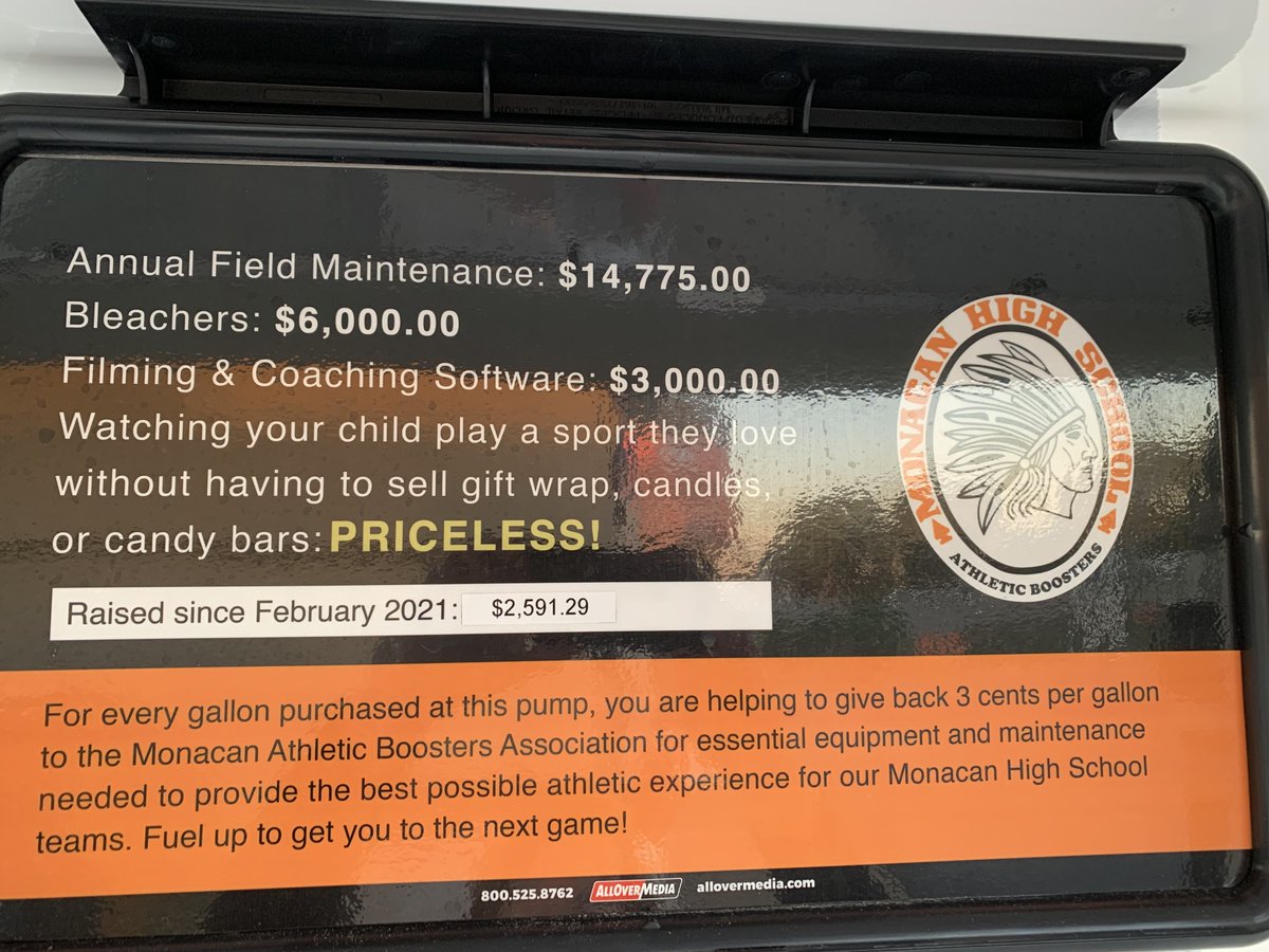 The Amoco Station at the corner of Midlothian Tpke and Courthouse Rd donates $0.03 per gallon bought from the Monacan pump to support our Athletes. Since February, $2,591.29 has been raised! Fill your car at Amoco - every gallon purchased helps our athletic programs! Go Chiefs!
