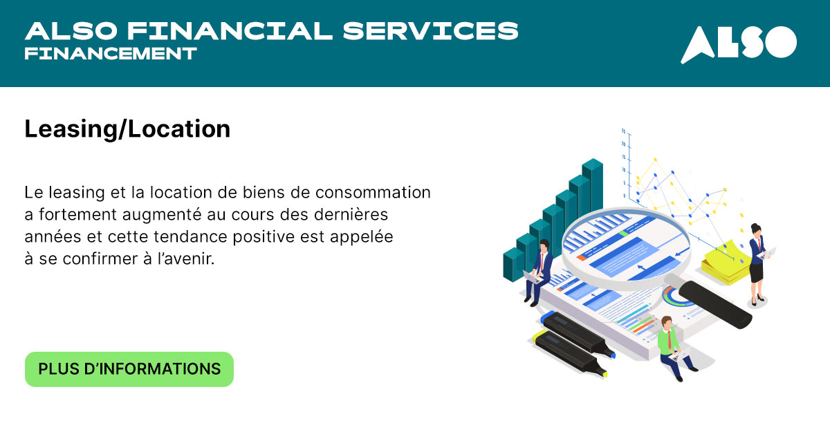 ALSOSchweiz's tweet image. 💰 Leasing / Location 💰
Proposez à vos client des modèles de financement flexibles et modernes. Plus d&apos;informations ici: also.ch/ec/cms5/fr_611…

#alsoschweiz #financialservices