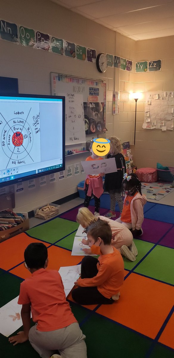 CommonsKse's tweet photo. Ok, when the littles ask for glows and grows from their classmates when they assess against the learning target. I'm crying! Also, using their resources to get ideas for illustrations!! @ColemanCrewKSE are amazing!! @KSpringsLions @CCSDLibMedia @CCALMS @sugaree17 https://t.co/wU9ihi1keK