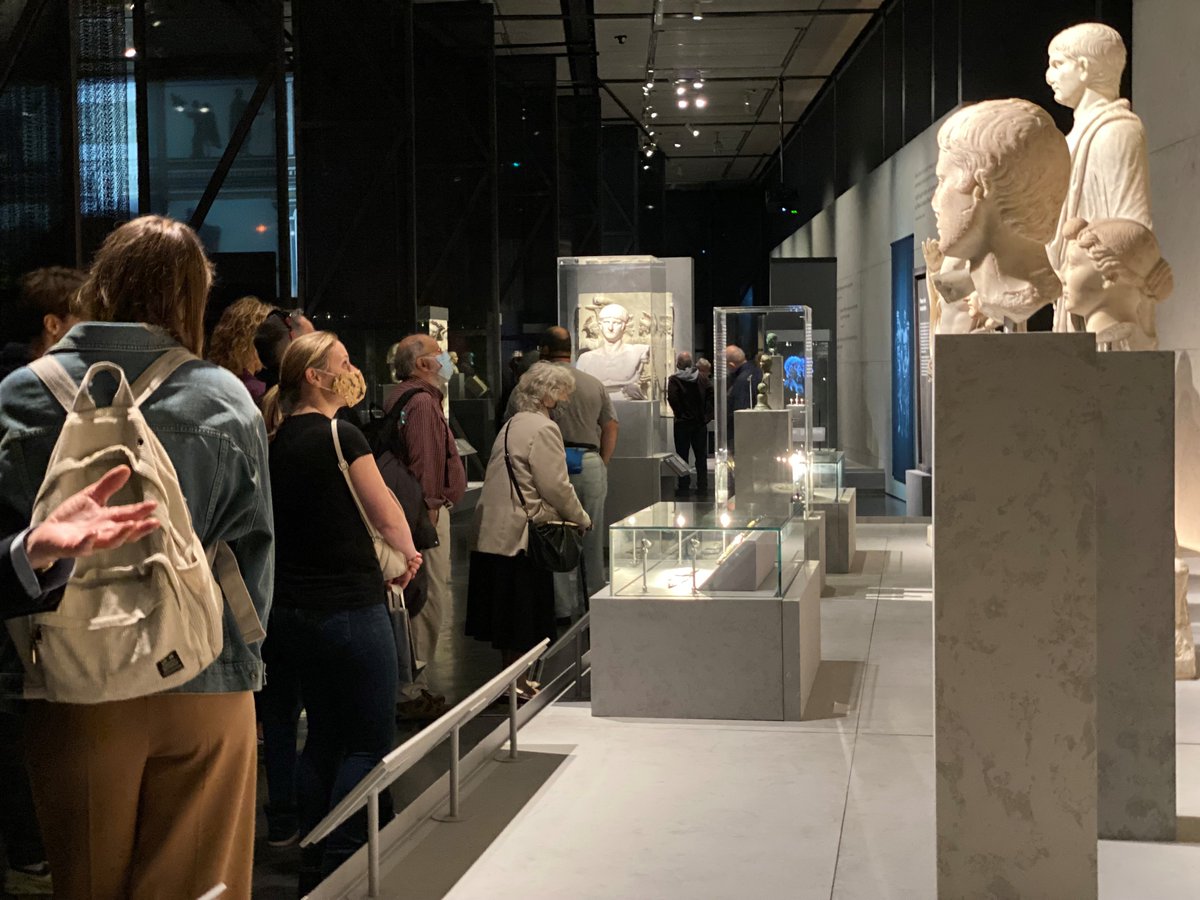 Nero exhibition with Sixth Form Classics students