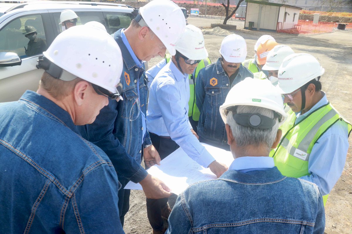 JindalSteel_In's tweet photo. We had the pleasure to host SMS Group Chairman Mr Burkhard Dahmen and senior officials at our integrated steel-making complex in Angul, Odisha today. 

@SMS_group_GmbH @MPNaveenJindal https://t.co/kwDW7jjOdc