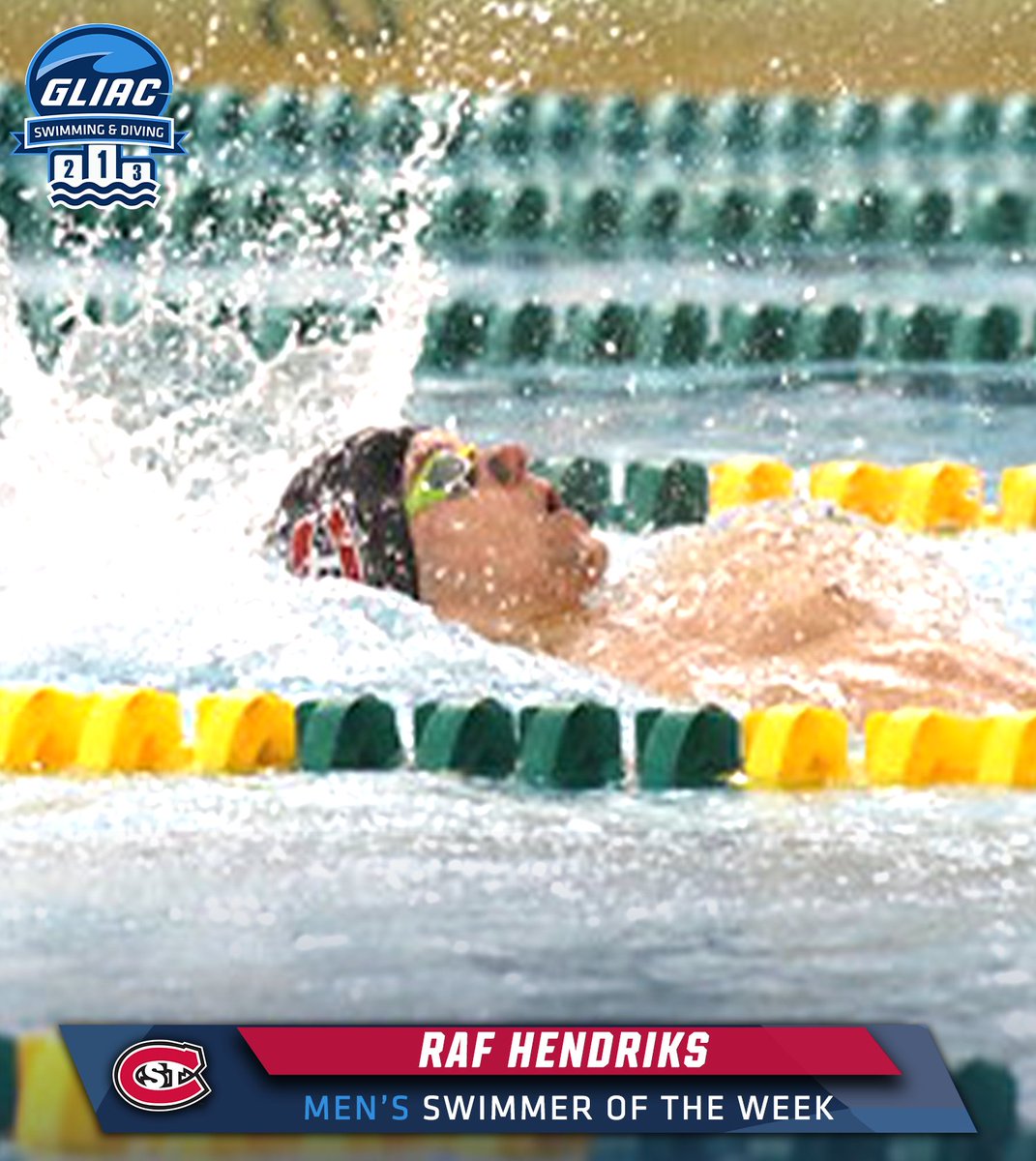 GLIACsports's tweet photo. GLIAC Swimmers and Divers of the Week⁣ 
⁣
MSW - Raf Hendriks // SCSU 
⁣
WSW - Flora Szklenar // SVSU
⁣
MDV - Wrigley Fields // GVSU

WDV - Libby Caird // SVSU
⁣
🔗 https://t.co/CCY6OIMlfS
⁣
#WhereChampionsCompete https://t.co/zsVLk8qVv3